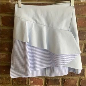Zara Blue Pinstripe Skirt